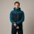 Zestaw roboczy jesienny czarno-petrolowy — kurtka softshell, polar i spodnie softshell