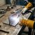 Rękawice spawalnicze skórzane RSPAW001 Welder EN ISO 11611, EN ISO 11612 — dwoina + lico kozie, nici kevlarowe